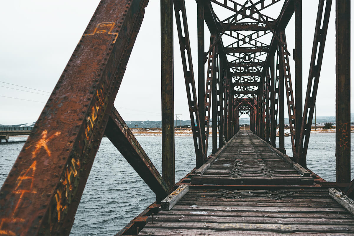 Corrosion on bridge corrosion-bridge