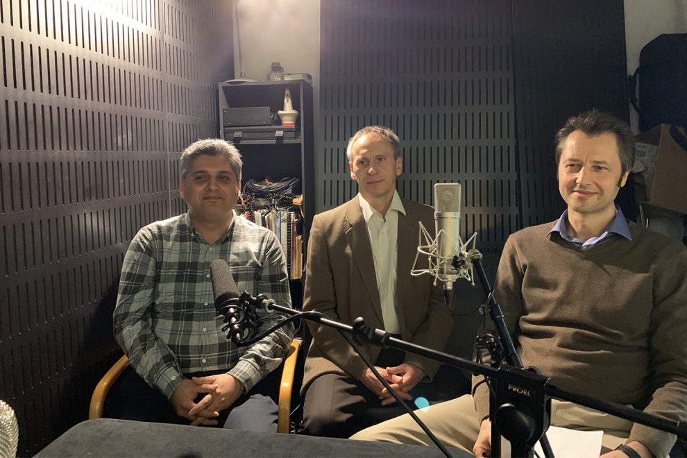 Hafez, Nandor and Michail in studio stp-seismic